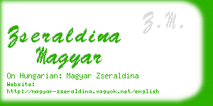 zseraldina magyar business card